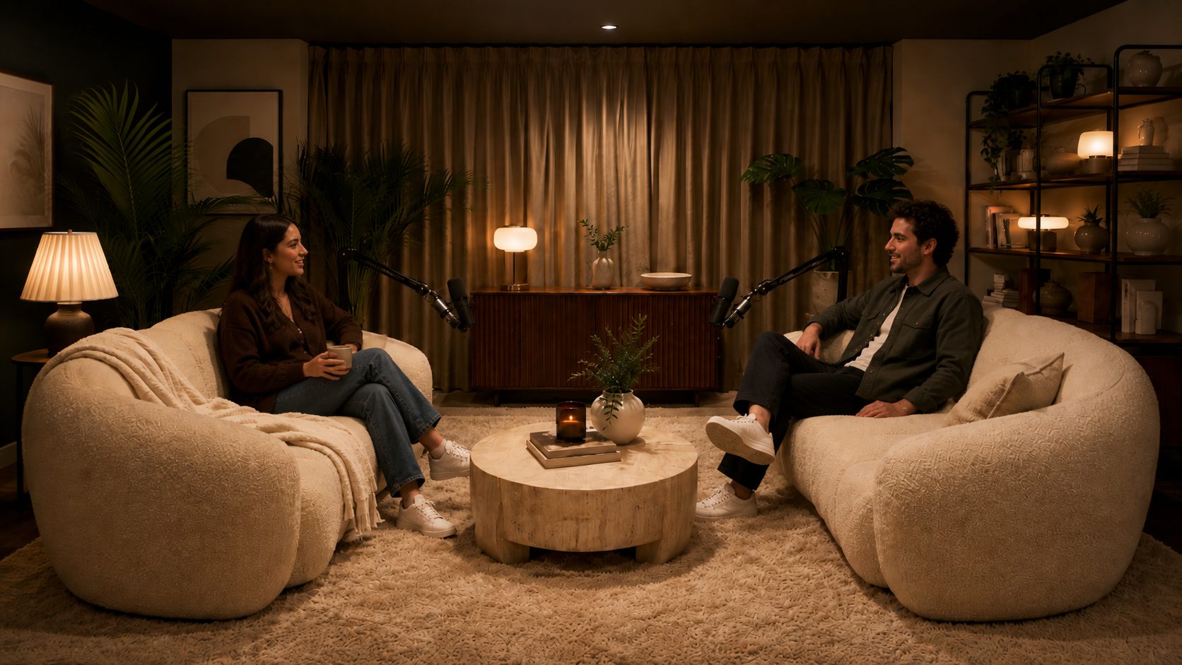 A one-on-one conversation in The Cocoon